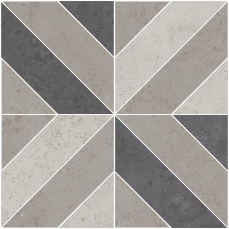 Керамогранит ID124T Декор Про Лаймстоун серый матовый 60х60