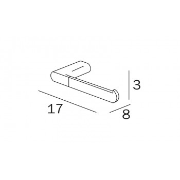 Держатель туалетной бумаги INDA MITO A2025BNC
