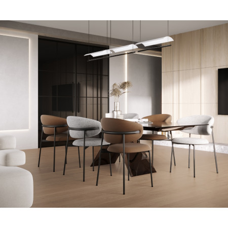 Керамогранит Lumina Tortila светло-коричневый Матовый Структурный 20х120