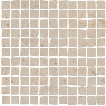 Мозаика MBS005 Про Лаймстоун Спакко мозаичный бежевый матовый 20х20
