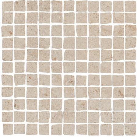 Мозаика MBS005 Про Лаймстоун Спакко мозаичный бежевый матовый 20х20