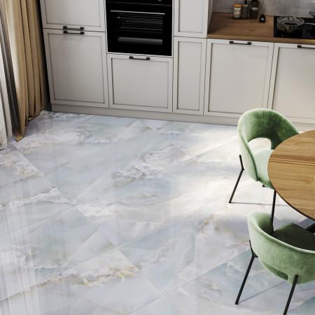 Керамогранит 60120MCA14P Monaco Onyx Aqua полированный 600x1200x7