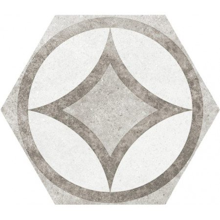 Керамогранит 22099 Hexatile Cement Garden Grey 17,5x20 (17 видов паттерна)