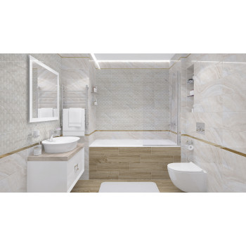 Плитка Soft Декор бежевый 20х50