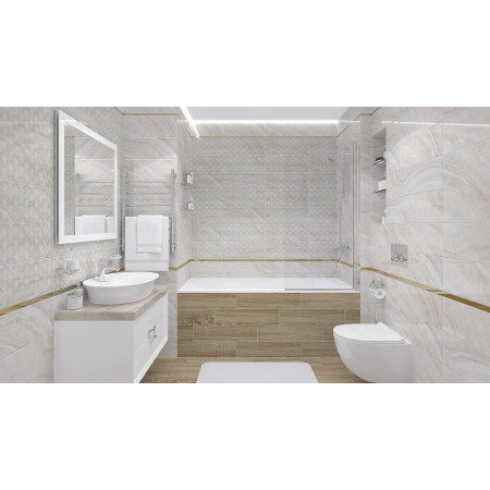 Плитка Soft Декор бежевый 20х50