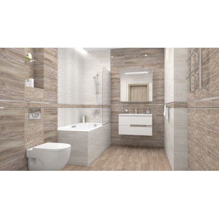 Плитка Bona Декор серый 08-03-06-1344-2 20х40