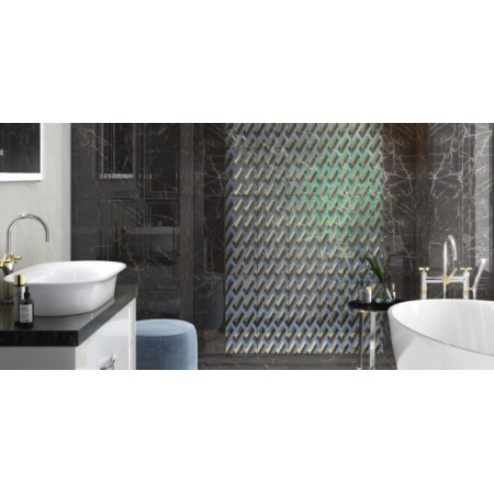 Плитка BLB039 Алькала черный багет 20x5