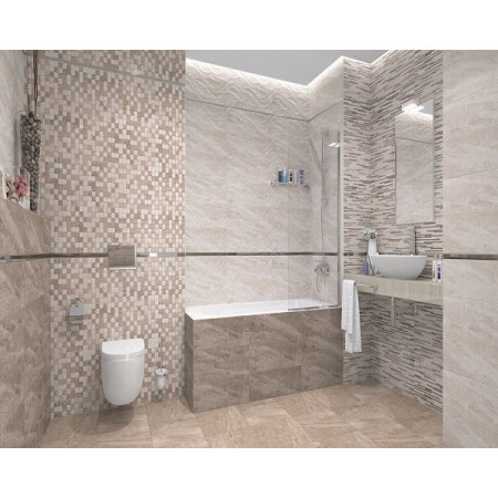 Плитка Pegas бежевый мозаика 17-10-11-1178 20х60