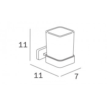 Стакан для щеток INDA LEA A18100DR21