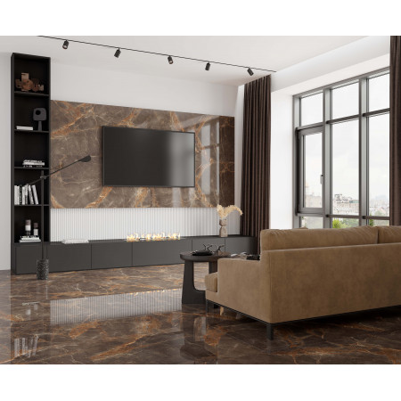 Керамогранит Nebula Brown Полированный 80x80