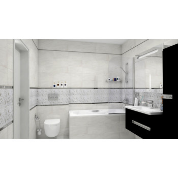 Плитка Frame Creta Декор белый 08-03-00-1371 20х40