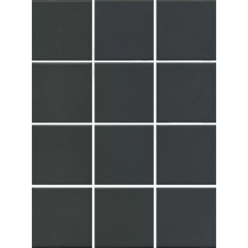 Керамогранит 1333 Агуста черный натуральный (30x40 из 12 частей) R10 9,8х9,8