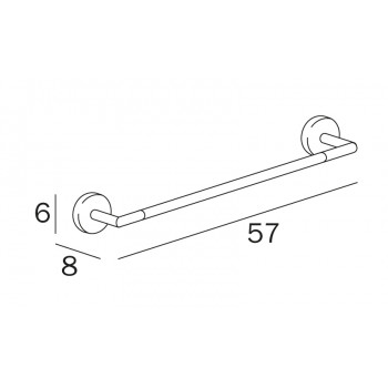 Полотенцедержатель INDA FORUM A3618BCR