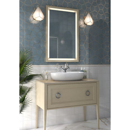 Плитка PFG011 Бордюр Витраж золото 15*2