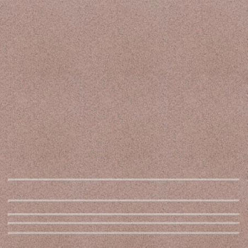 Ступени U112M розовый соль-перец рельеф, ступень матовая 30х30