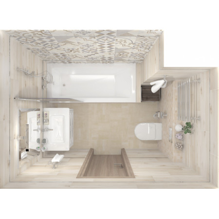 Плитка Woody серый 25х75