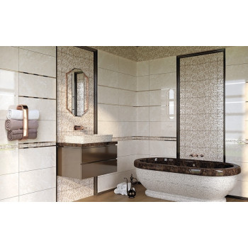 Плитка CR1L451DT Бордюр Caravan многоцветный 4.5x60