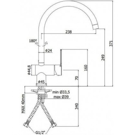 Смеситель для кухни Paffoni Ringo RIN180BO