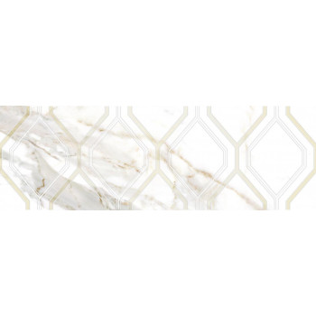 Плитка Декор Beryl белый 25х75