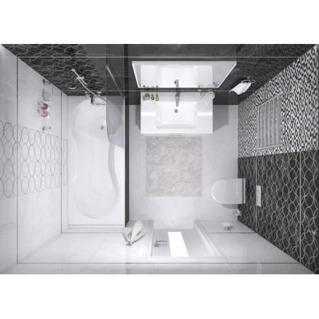 Плитка Декор Crystal Resonanse серый 30х60