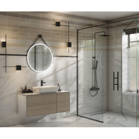 Плитка 9043 Тракай бордо глянцевый 8.5x28.5