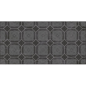 Плитка Декор Olimpus Grand чёрный 25х50