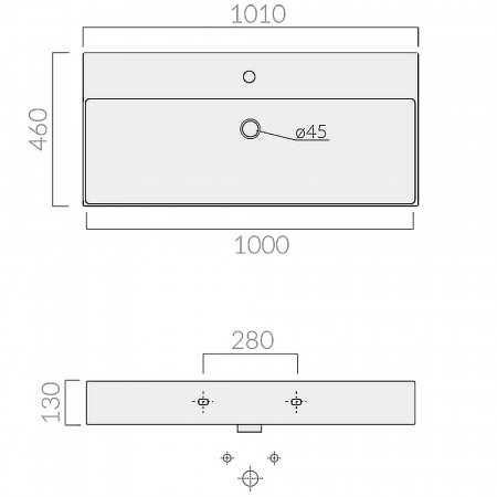 Раковина подвесная GALASSIA Meg11Pro 8937