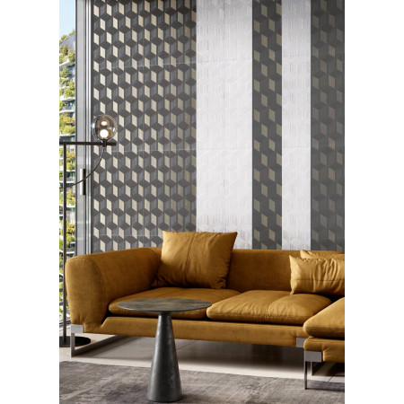 Плитка HGD/B428/12144R Декор Морандо серый темный обрезной 25*75