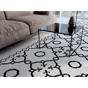 Плитка BLD029 Багет Фрагонар белый бордюр 15*3