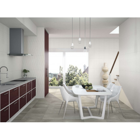 Плитка Blanco Brillo Wellen 30x90