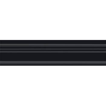 Плитка BLB050 Бордюр Багет Альвао черный матовый 20х5