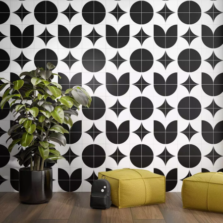 Плитка AZ/B010/5009 Декор Теорема 6 матовый 20x20