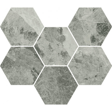 Керамогранит 620110000067 Charme Extra Silver Mosaico Hexagon 25x29