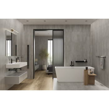 Керамогранит Lines темно-серый 60х120