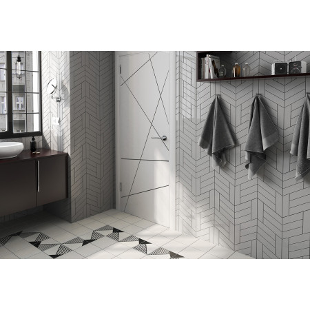 Керамогранит 23206 Chevron Marron Mate Left 9x20,5