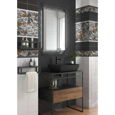 Плитка TG/C04/19067 Граффити металл серый темный 20*9.9