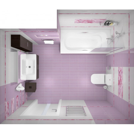 Плитка Бордюр рельефный Peony br1020D281-2 20х10