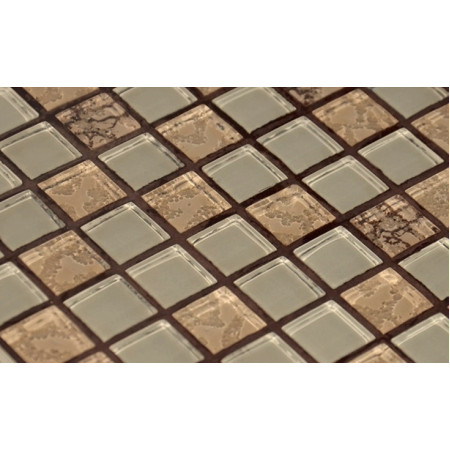 Мозаика 583 микс светлый камень (1.5х1.5) 30х30