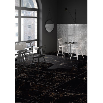 Керамогранит Imperador Black Glossy 75x150