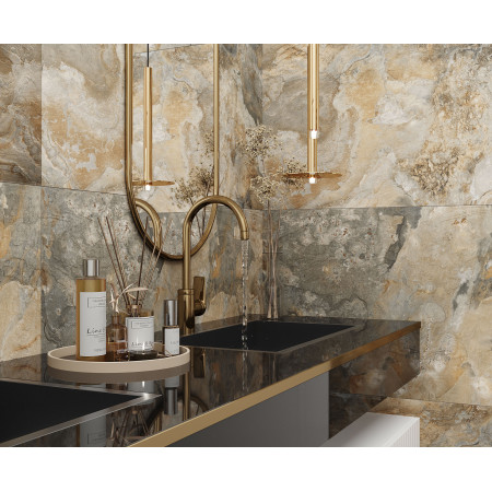 Керамогранит Oberon Green Cтруктурный 60x120