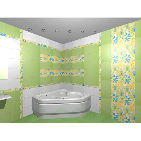 Плитка B7147/1/11000 Зимний сад зеленый 60x7.2