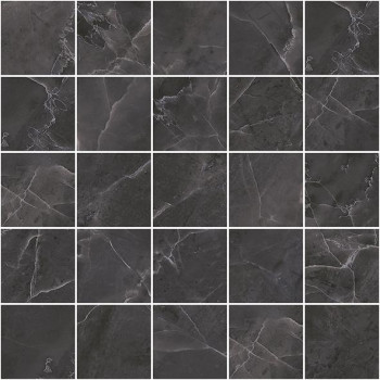 Мозаика MM34038 Декор Olimpus мозаичный чёрный 25х25