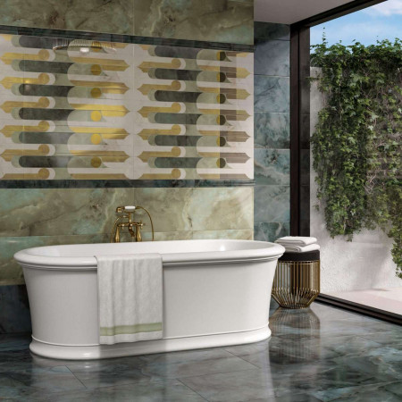 Мозаика T017/14024 Джардини серый темный мозаичный 45*37.5