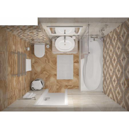 Мозаика MM34040 Декор Prime мозаичный серый микс 25х25