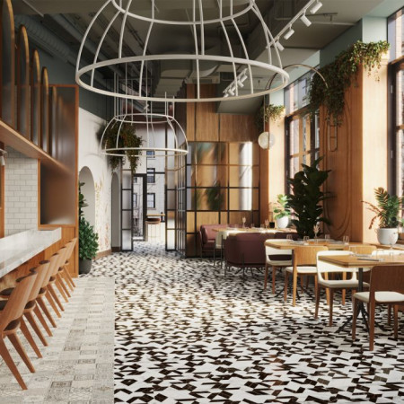 Керамогранит Mosaico Nero Full Lap 60x120