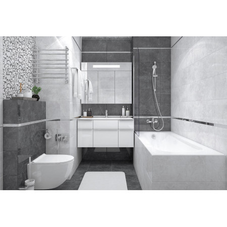 Плитка Morgan Декор серый 25х50