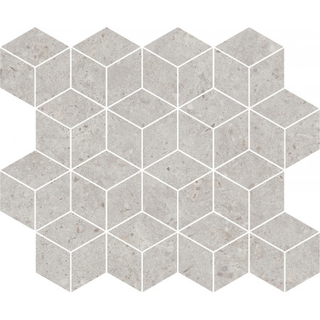 Мозаика T017/14053 Декор Риккарди мозаичный серый светлый матовый 45x37,5