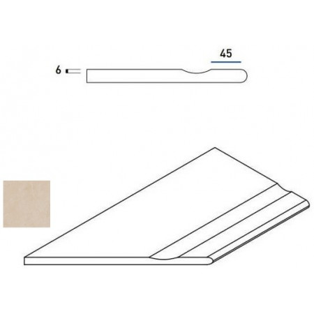 Керамогранит 620090000398 MAGNESIO BORDO SVASATO ROUND SX 30x60