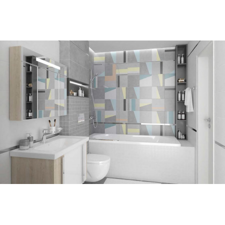 Мозаика Мозаика Cement белый 30х30