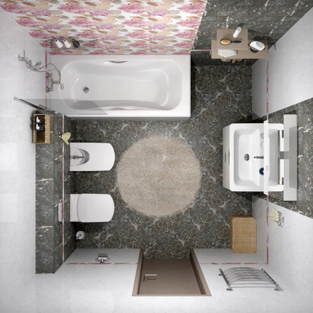 Плитка Декор Argos круг d12 25х40